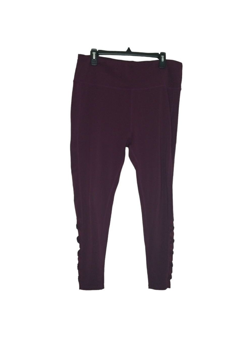 Ebb & Flow High Waisted Ulta Soft Burgundy Leggings Size XL